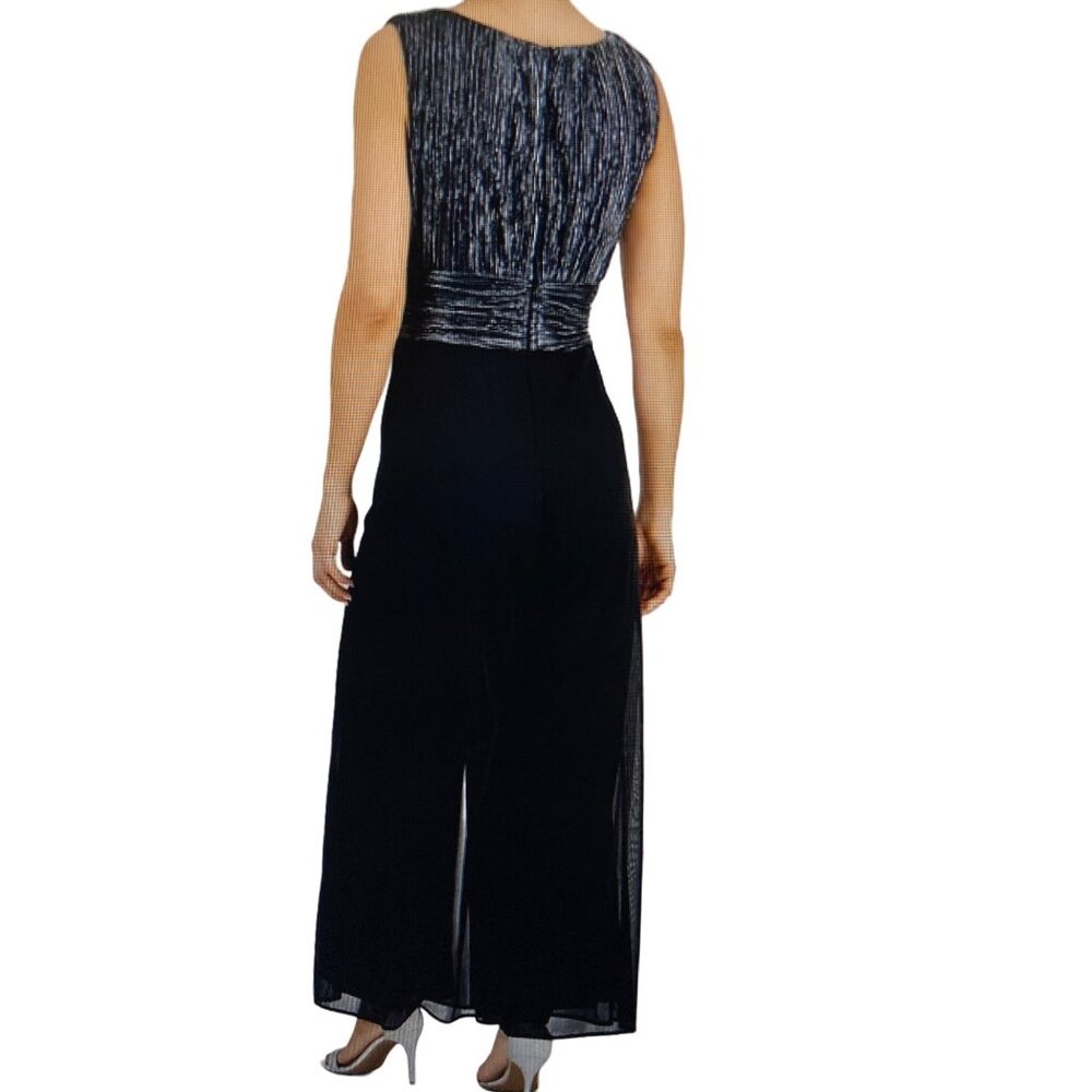 NWT Connected Petite Sleeveless V-Neck Metallic Jumpsuit 6P - Picture 8 of 10